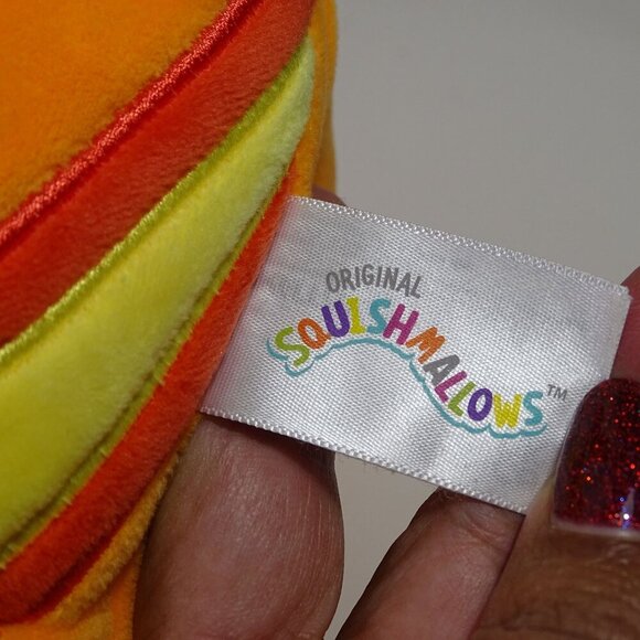 Squishmallows Kellytoy Nichelle the Parasaurolophus Orange Plush Stuffed Toy - Picture 5 of 7